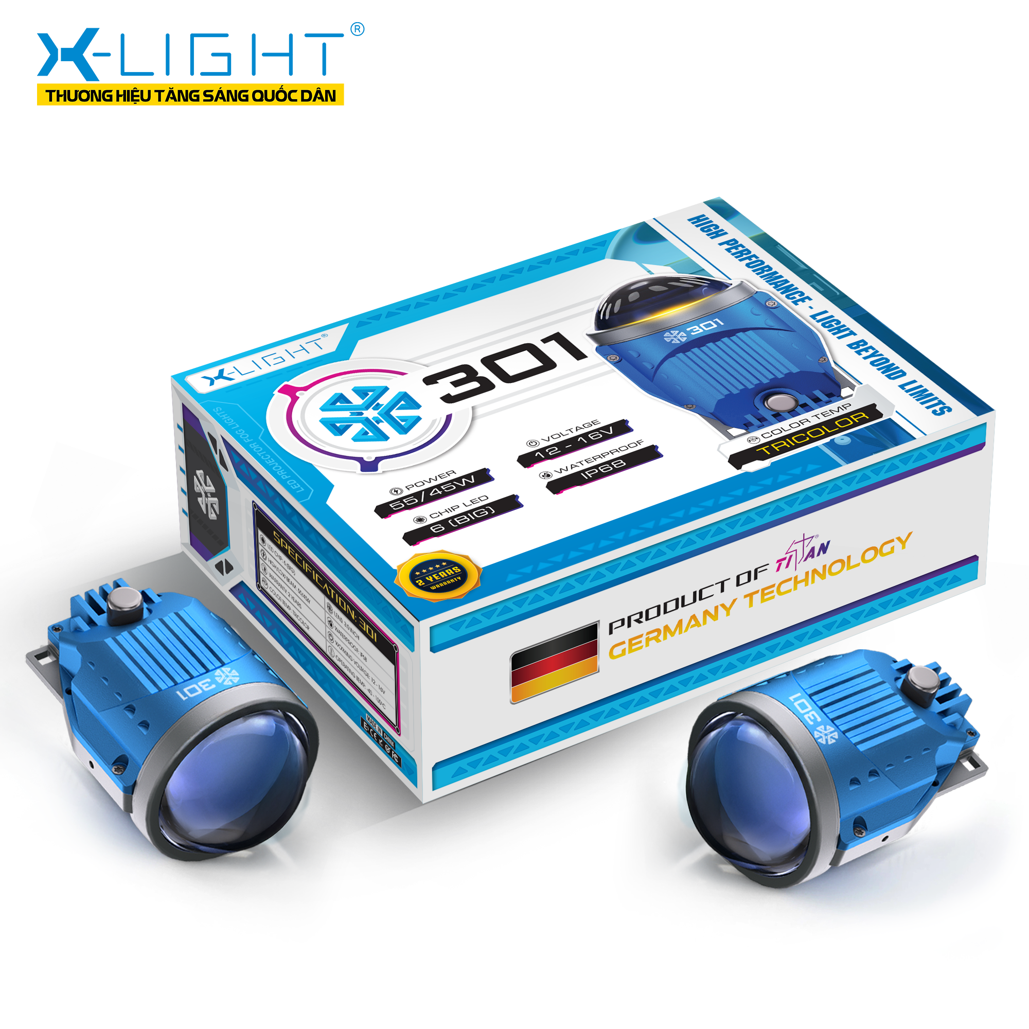 ĐÈN BI GẦM X-LIGHT 301 V2